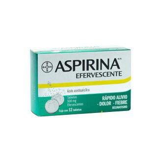 ASPIRINA 500MG TAB EFERV C/12