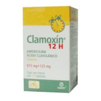 CLAMOXIN 12H 875/125MG TAB C/10