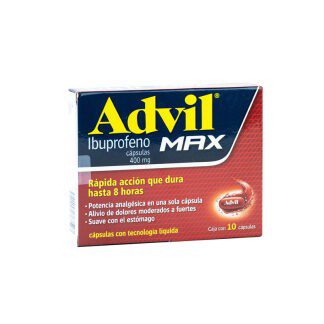 ADVIL MAX 400MG CAP C/10