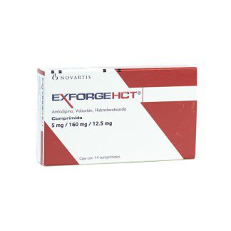 EXFORGE HCT 5MG/160MG/12.5MG CPR C/14