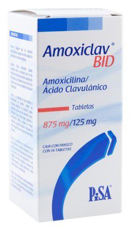 AMOXICLAV BID 875/125MG TAB C/14